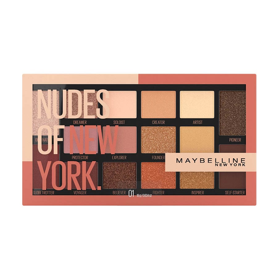 Палетка тіней для повік Maybelline New York Nudes of New York, 18 г